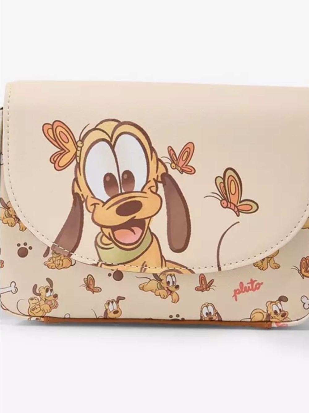 Pluto Printed Crossbody Bag - Cream brand new Loungefly